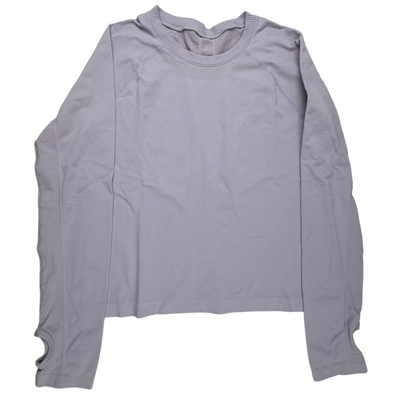 Yogalicious Tops - Yogalicious Long Sleeve Crewneck Shirt‎ Purple Thumbholes Size 8